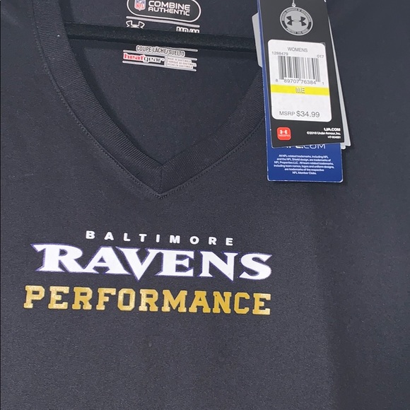 NWT medium BALTIMORE Ravens Under Armour top - Picture 2 of 3